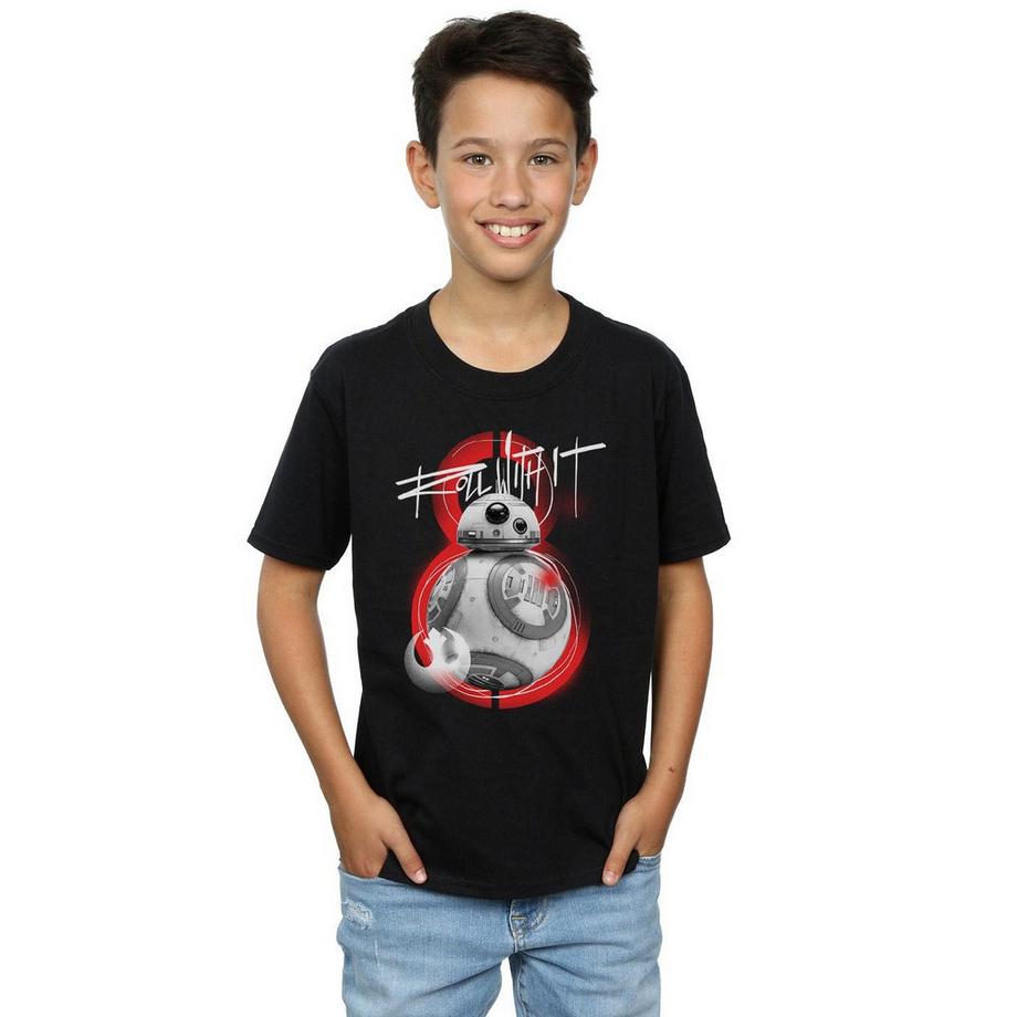 STAR WARS  The Last Jedi Roll With It TShirt 