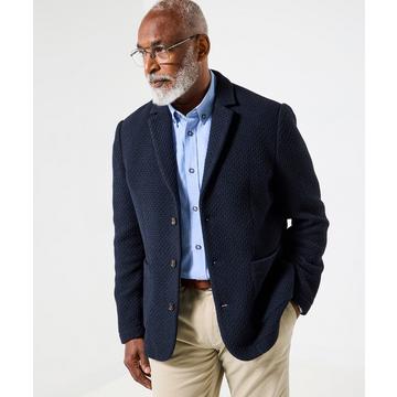 Ungefütterter Blazer mit Waffelstruktur