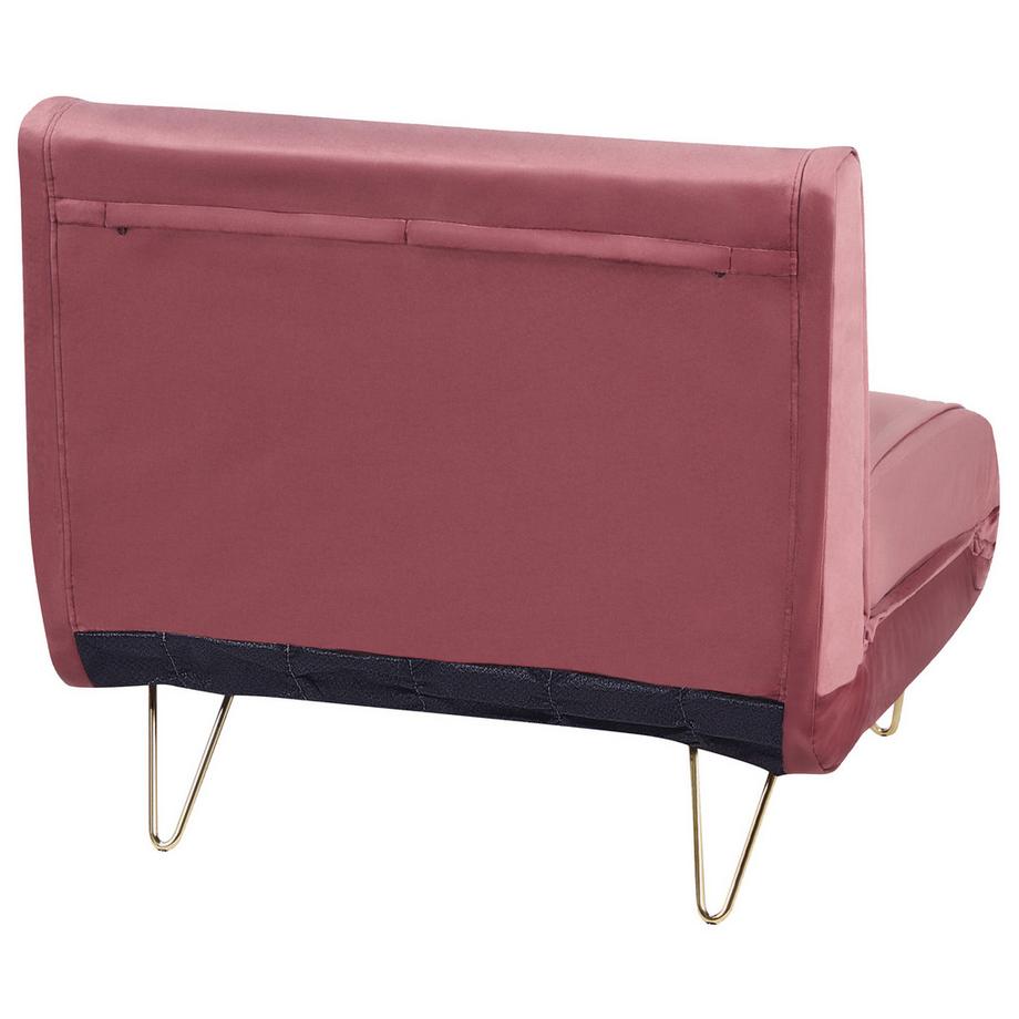 Beliani Canapé-lit en Velours Glamour VESTFOLD  