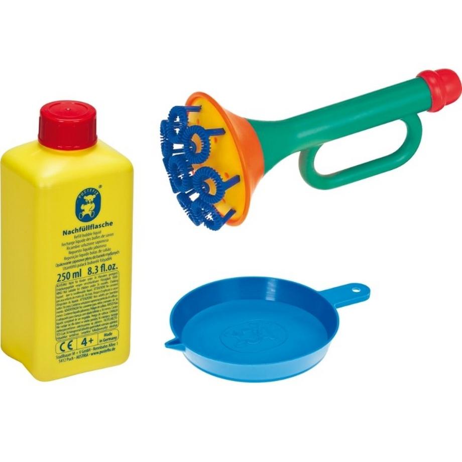 PUSTEFIX  Spielzeug für Draußen Seifenblasen Multi-Bubble-Trompete 