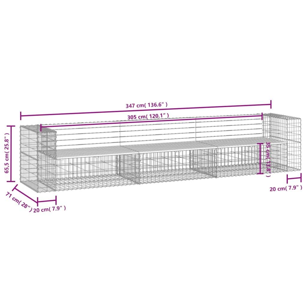 VidaXL Banc de jardin bois  