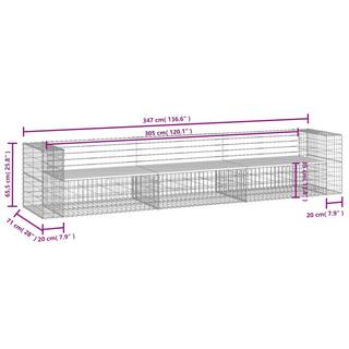 VidaXL Banc de jardin bois  