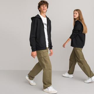 La Redoute Collections  Sweat zippé à capuche oversize en molleton unisexe 