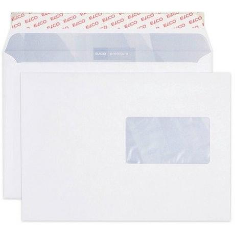 elco ELCO Couvert Premium m/Fenster B5 32996 100g, weiss 500 Stück  