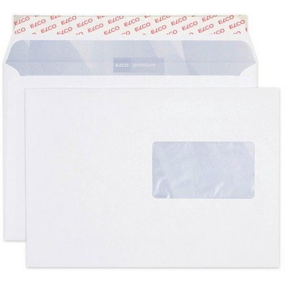ELCO Couvert Premium m/Fenster B5 32996 100g, weiss 500 Stück