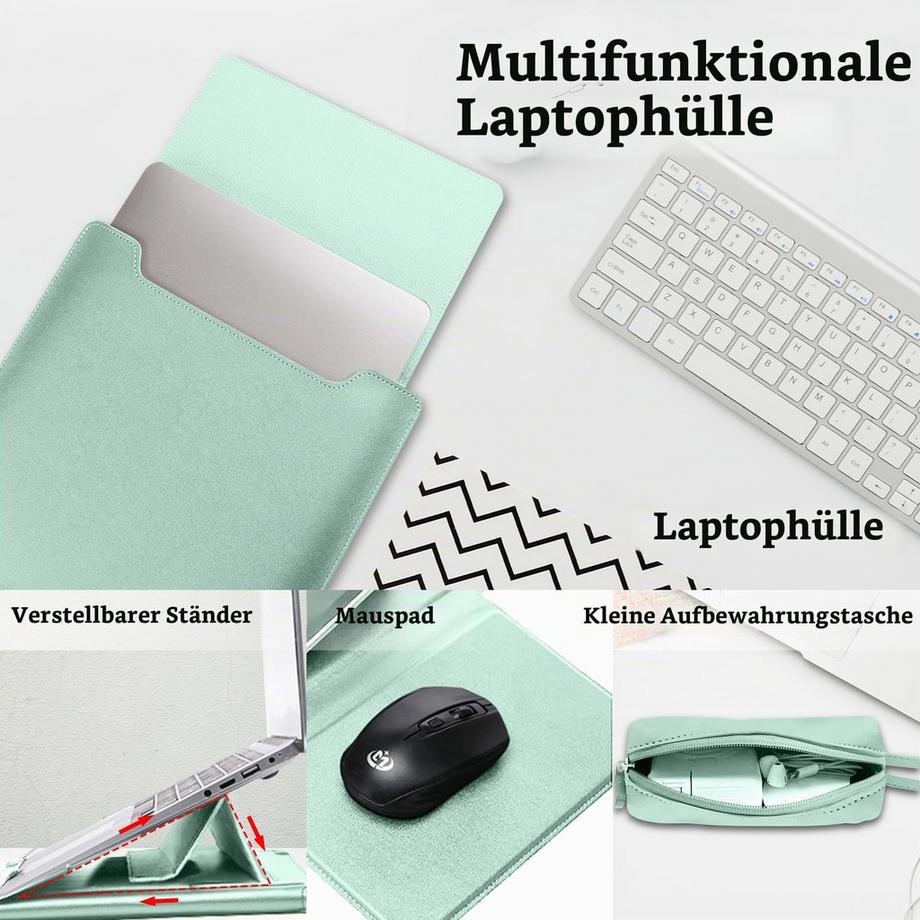 Only-bags.store Fodero multifunzione per laptop con supporto regolabile  