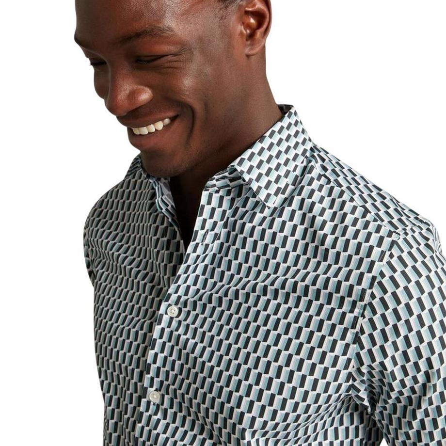 TED BAKER  Camicia Regolare Geometrica 