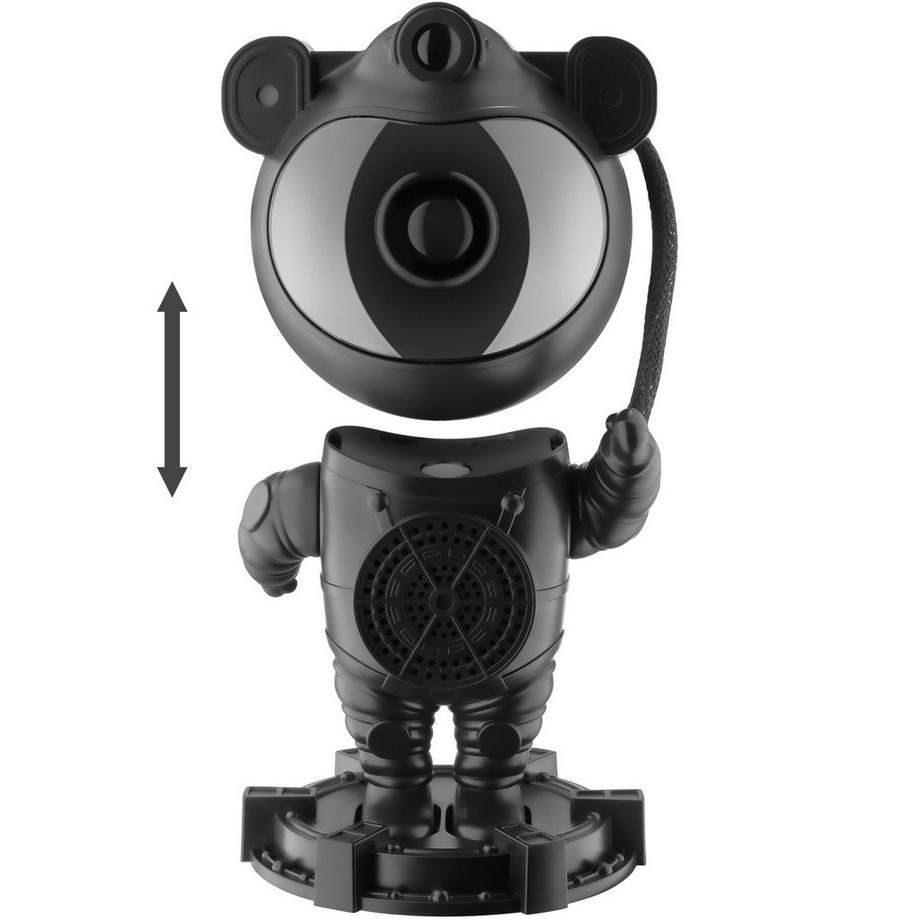 Tectake Proiettore a LED cielo stellato Astronaut Testa girevole a 360°, con stelle, luna e nebulosa  