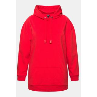 Ulla Popken Oversized Langarm Hoodie mit Schriftmotiv  