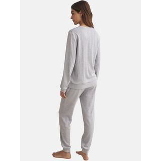 Selmark  Pigiama pantaloni top maniche lunghe TEXTURAS 