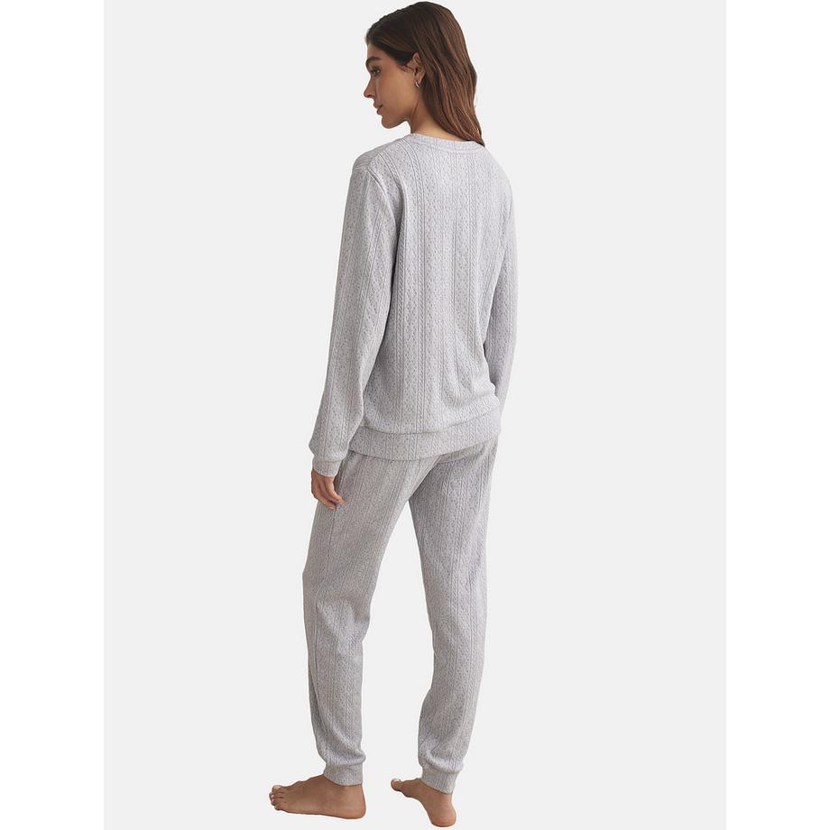 Selmark TEXTURAS Pyjama Pantalon Top Manches Longues  