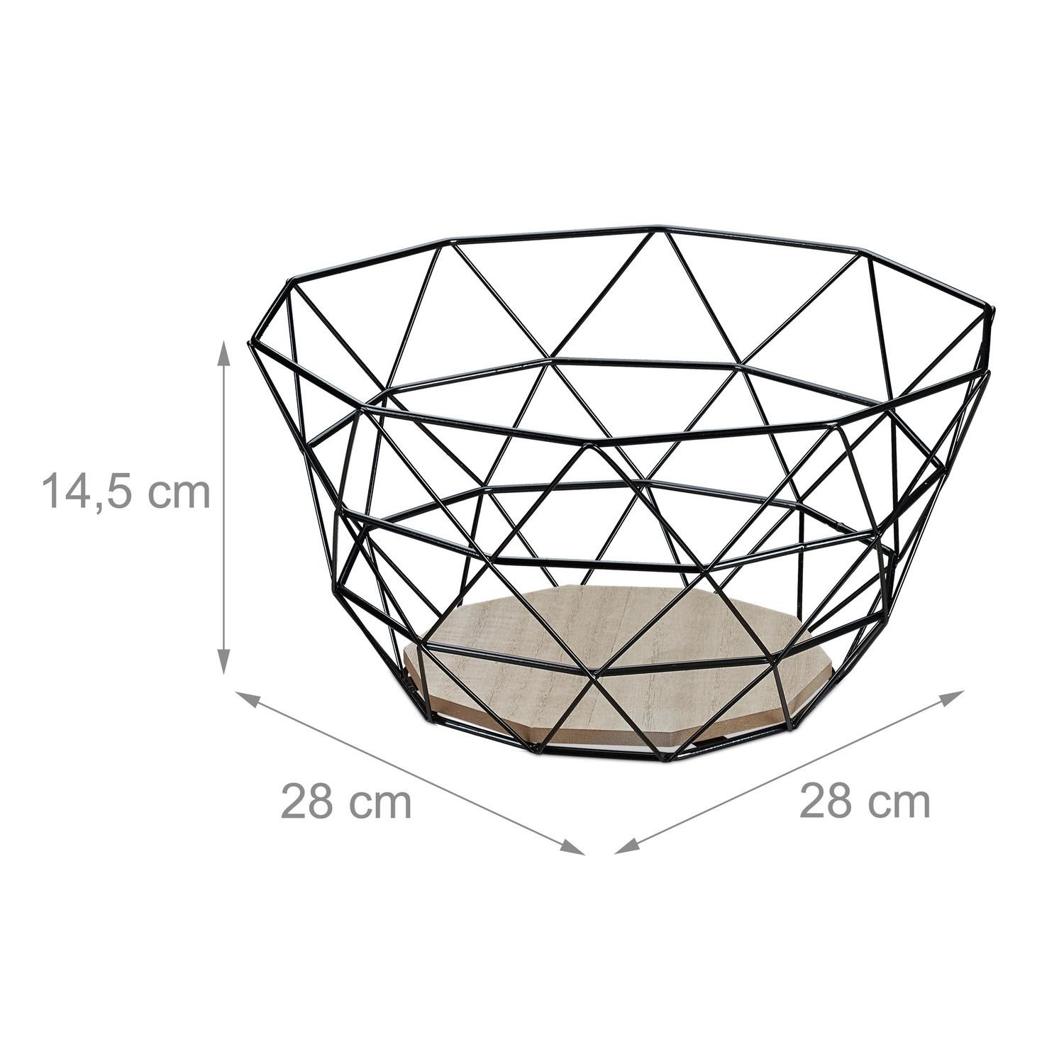 B2X Cesto di frutta con motivo a traliccio  
