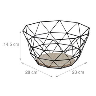 B2X Cesto di frutta con motivo a traliccio  