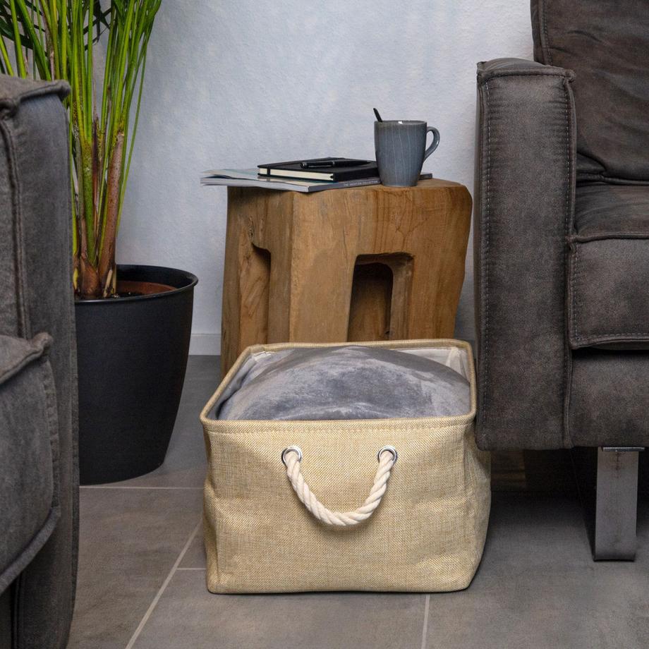 Intirilife Corbeille de rangement Organizer avec anse  