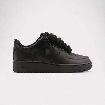 Air Force 1 Black - Rope Lace Black