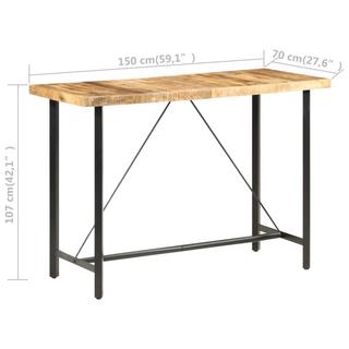 VidaXL Table de bar bois  