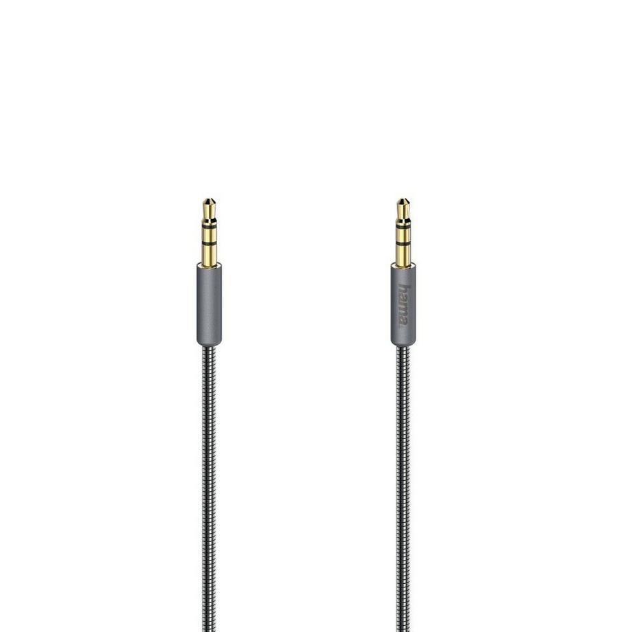 hama  Audio-Kabel "Elite", 3,5-mm-Klinken-St.St., Metall, vergoldet, 0,75 m 