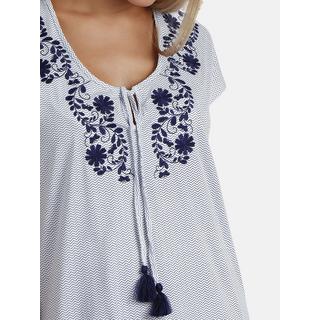 Admas  Chemise de nuit manches courtes Blue And Bleu Mod 