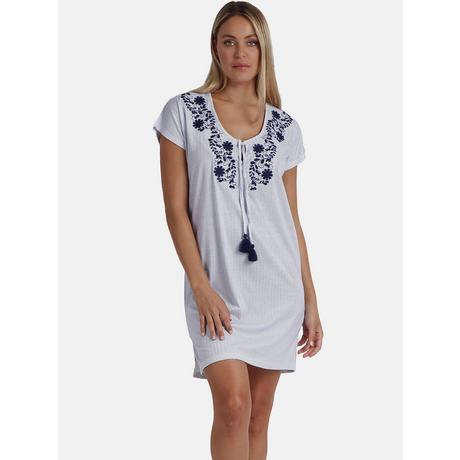 Admas  Chemise de nuit manches courtes Blue And Bleu Mod 