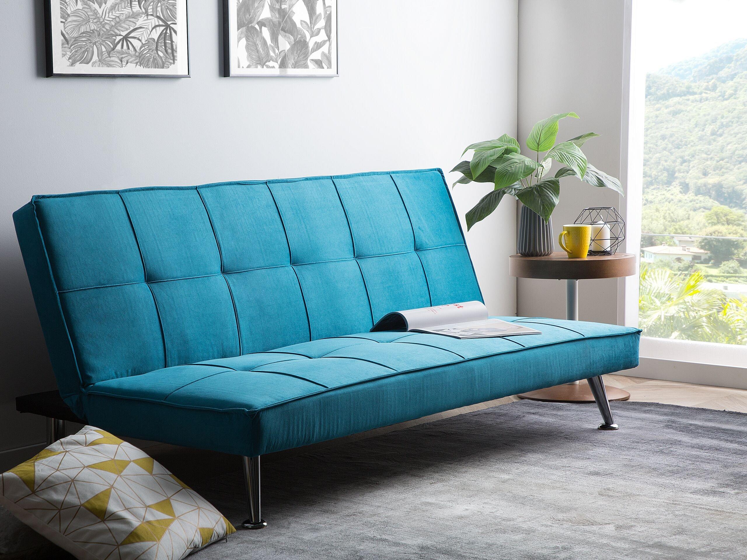 Beliani Schlafsofa aus Polyester Modern HASLE  