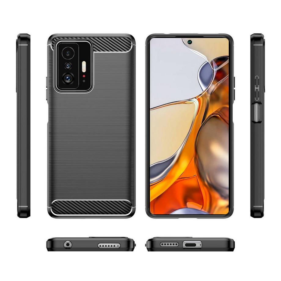 Cover-Discount  Xiaomi 11T - Cover In Metallo Carbon Look 