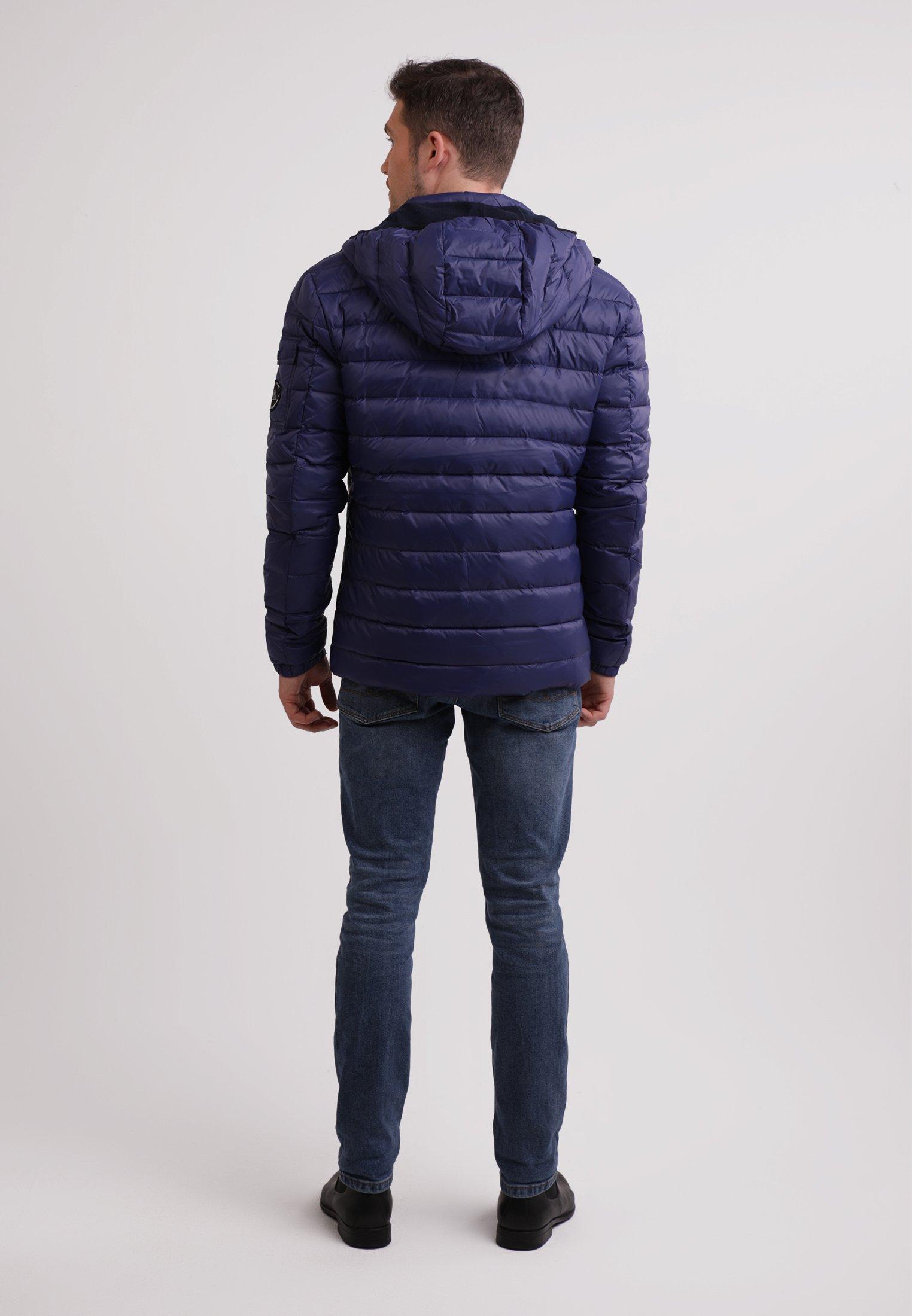 CASH-MERE.CH Daunenjacke mit Kapuze Kaschmirfutter  