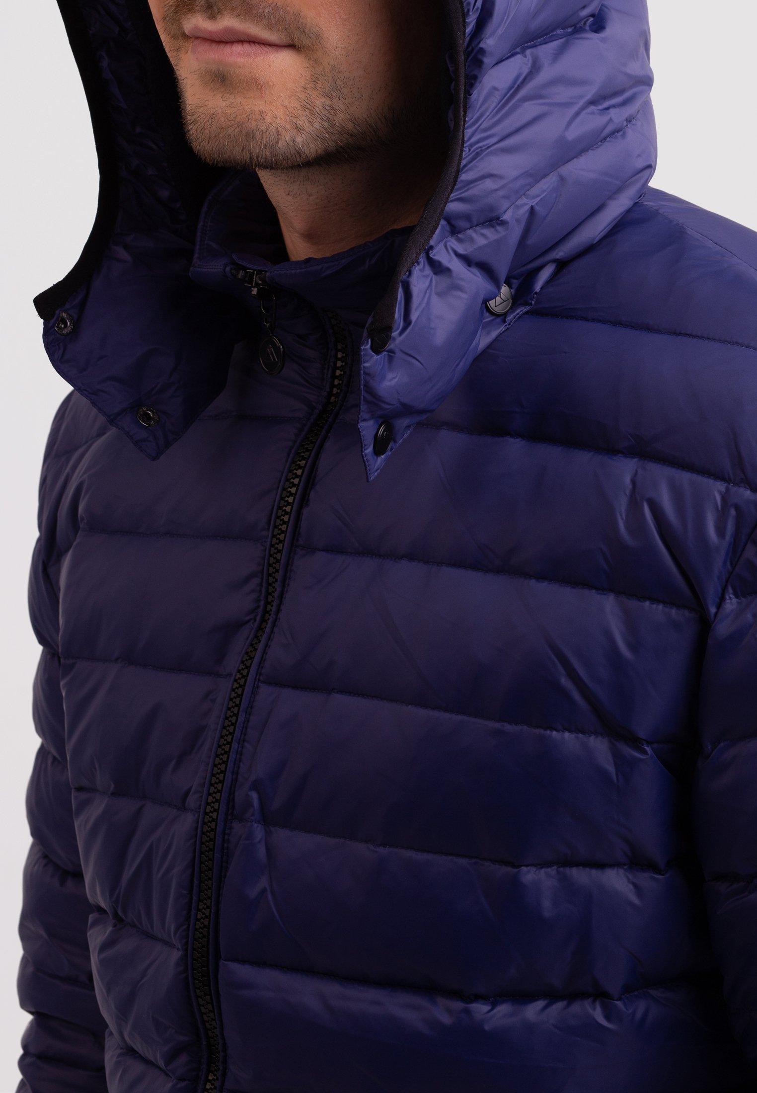 CASH-MERE.CH Daunenjacke mit Kapuze Kaschmirfutter  