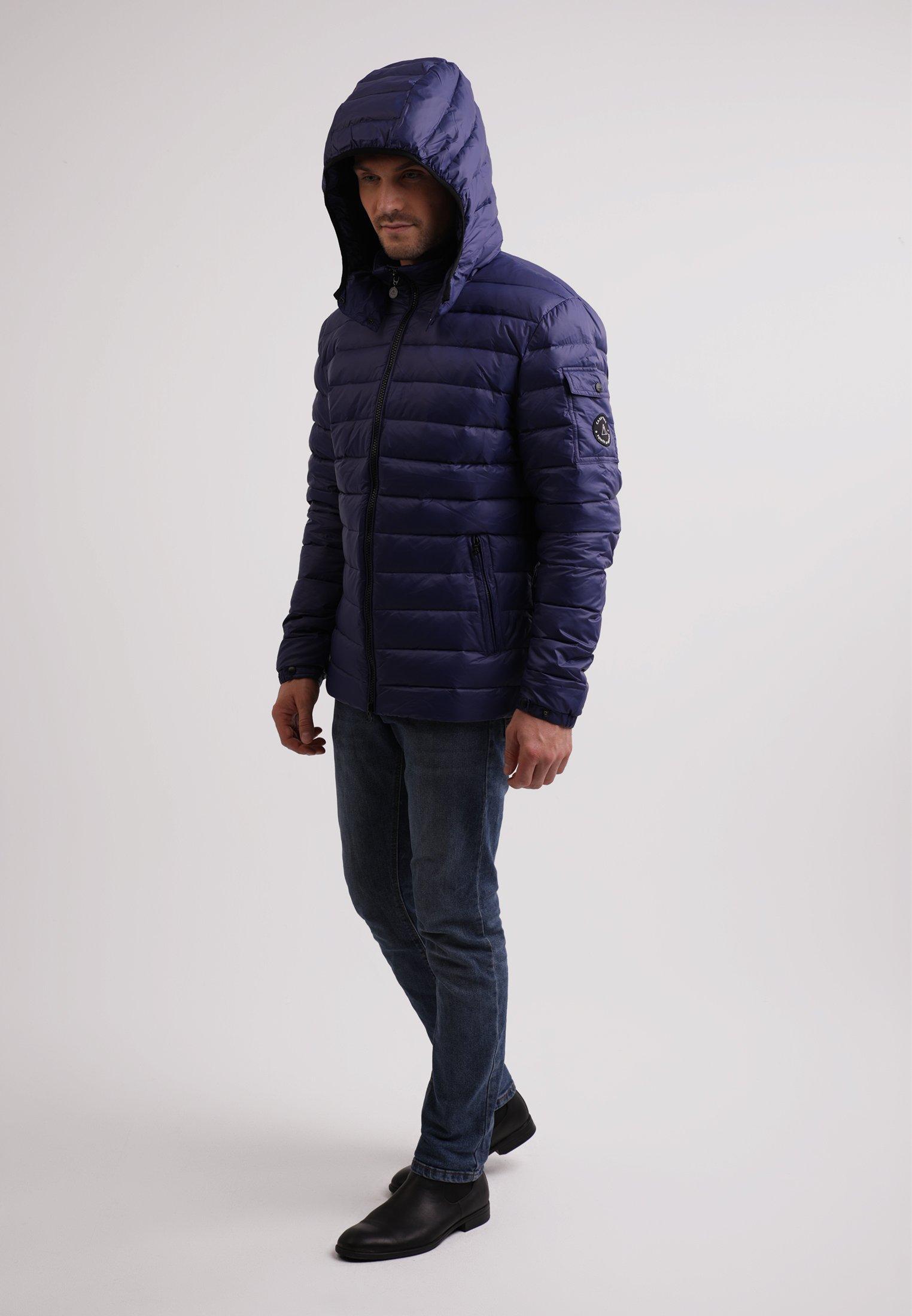 CASH-MERE.CH Daunenjacke mit Kapuze Kaschmirfutter  