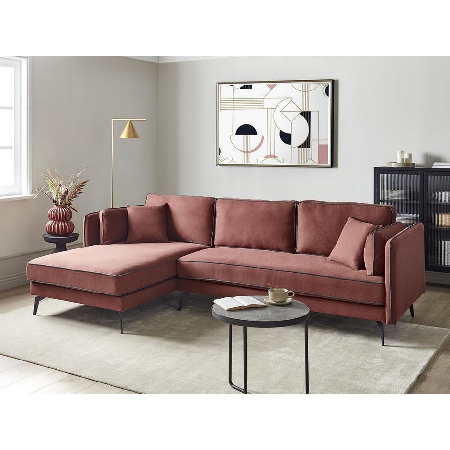 Beliani Canapé d'angle en Tissu Moderne ALTAN  