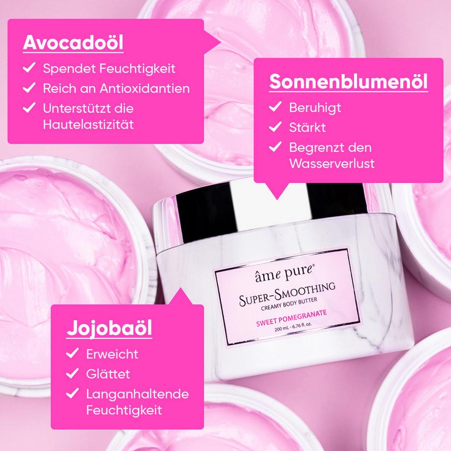 âme pure  Body Butter | Sweet Pomegranate - Feuchtigkeits Körpercreme mit Granatapfelduft 