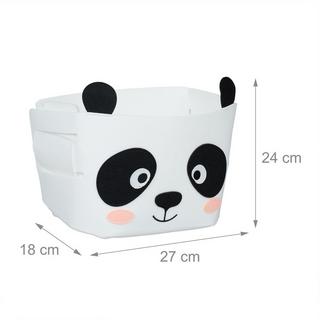 Northix Aufbewahrungskorb aus Filz mit Tiermotiven  