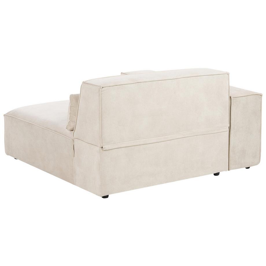 Beliani Module d'angle en Velours  HELLNAR  