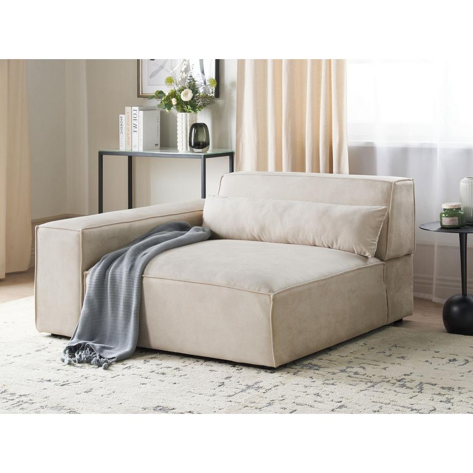 Beliani Module d'angle en Velours  HELLNAR  