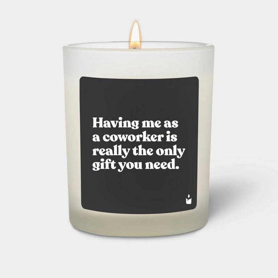 CandleHand Duftkerze Woody Having me as a coworker is really the only gift you need.  