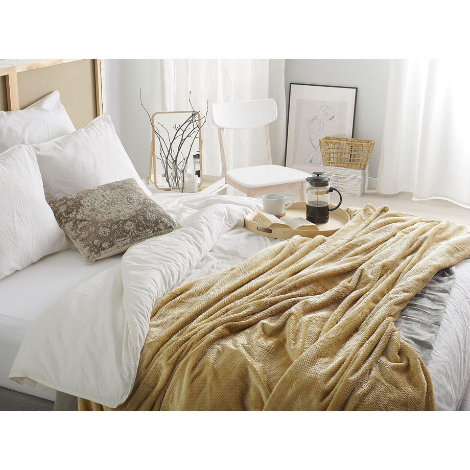 Beliani Moderne Polyester Kuscheldecke  