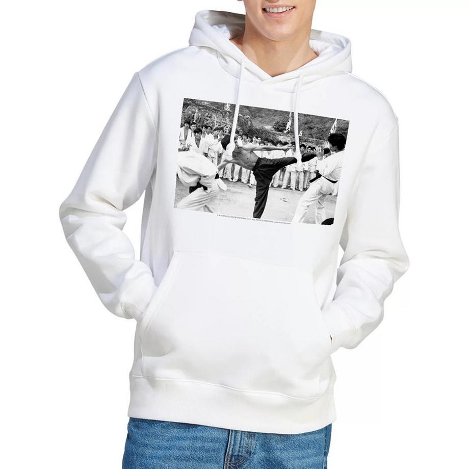 Bruce Lee Kick To The Head Felpa Con Cappuccio  