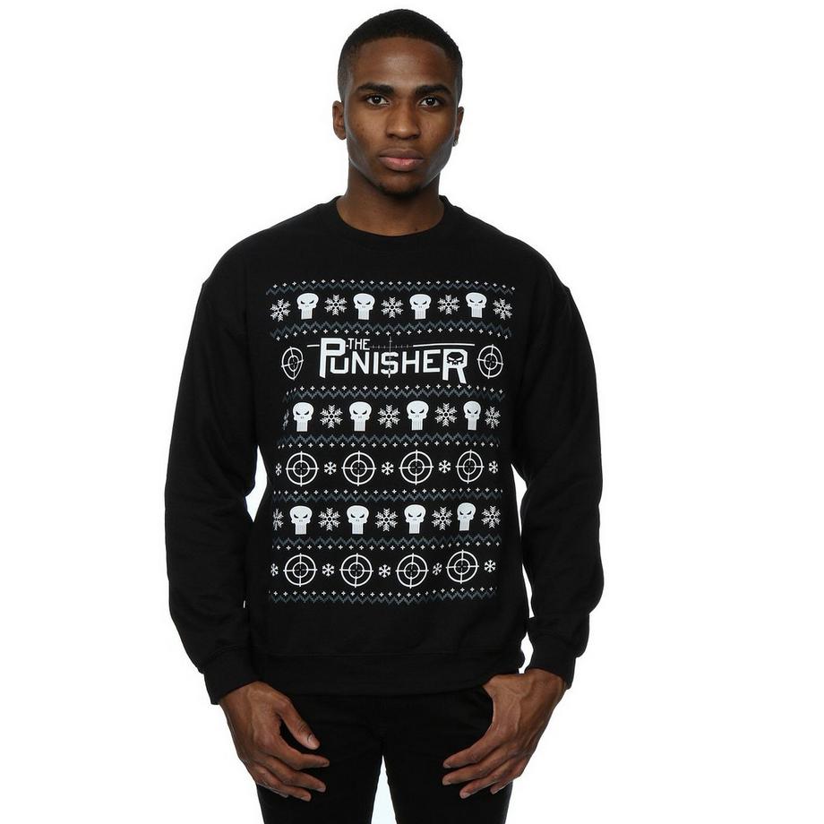 MARVEL The Punisher Ugly Christmas Felpa  