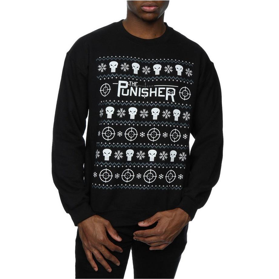 MARVEL The Punisher Ugly Christmas Felpa  