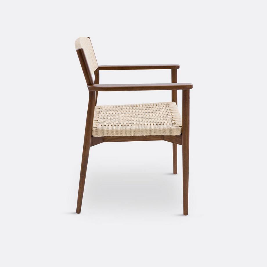 La Redoute Intérieurs Fauteuil de table frêne massif et tressage  