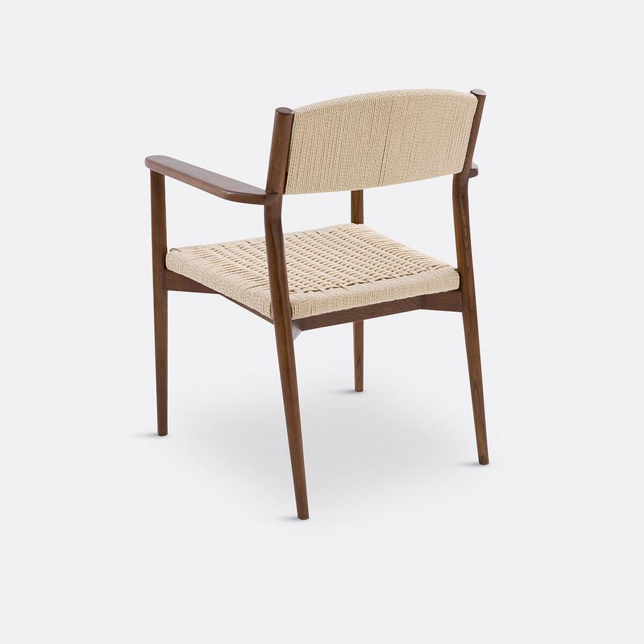 La Redoute Intérieurs Fauteuil de table frêne massif et tressage  