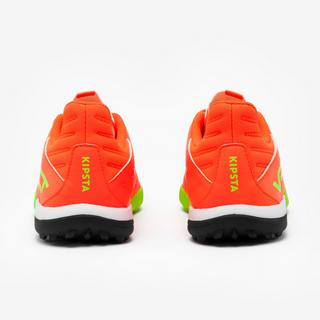 KIPSTA  Scarpe calcio bambino pelle lacci terreno duro 