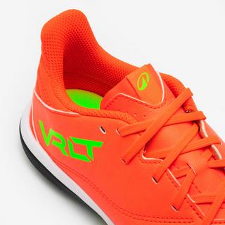 KIPSTA  Scarpe calcio bambino pelle lacci terreno duro 