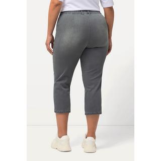 Ulla Popken  7/8-Jeans Mony, Elastikbund, Reißverschlusstaschen 