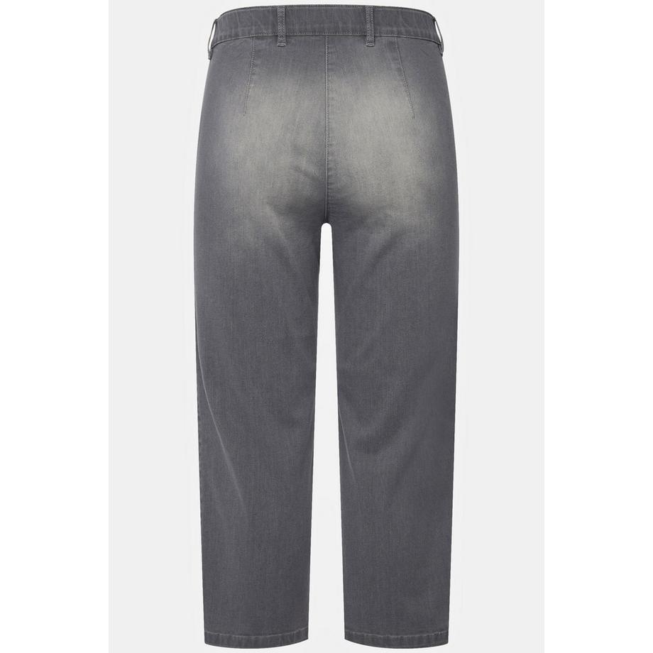 Ulla Popken Jean Mony 7/8 Taille Élastique Poches Zippées  
