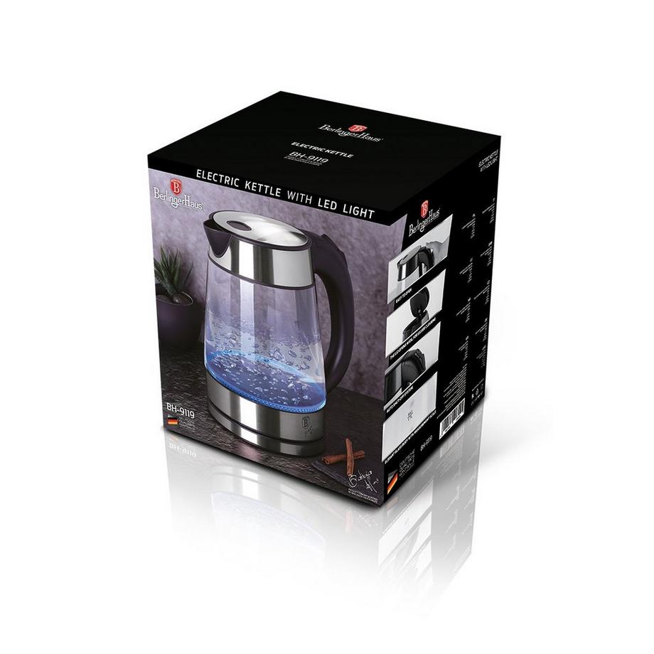 Berlinger Haus Wasserkocher Glas 1.7L Chromstahl  