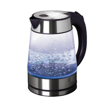 Wasserkocher Glas 1.7L Chromstahl