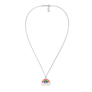 Elli  Halskette Kinder Regenbogen Wolke Emaille Happy 