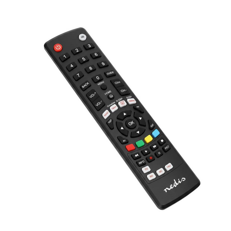 Nedis  Télécommande universelle | Pré-programmé | 1 appareil | Amazon prime / Disney + Button / Google Play Button / Netflix Button / YouTube Button | Infrarouge | Noir 