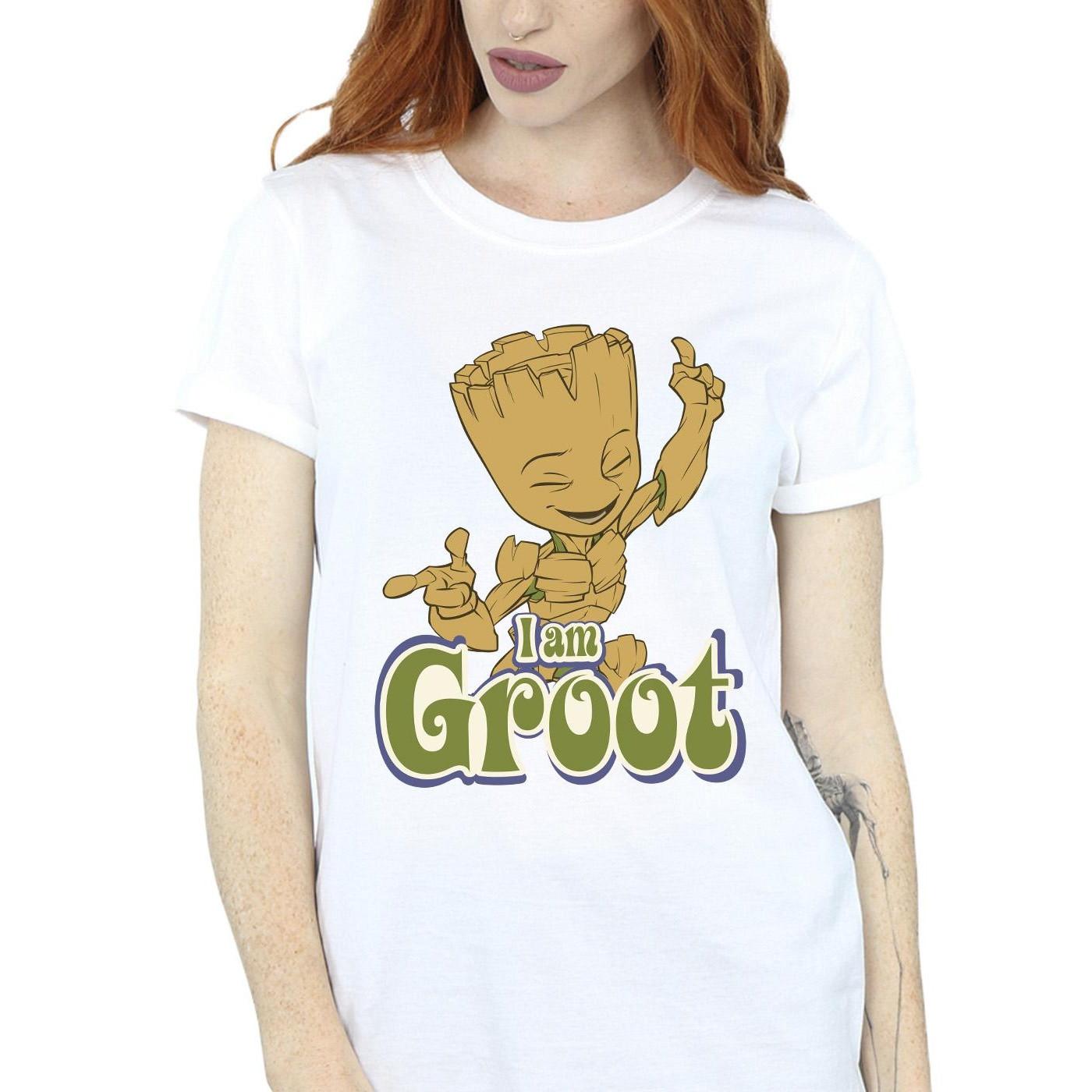 Guardians Of The Galaxy I Am Groot T-Shirt Maniche Corte  
