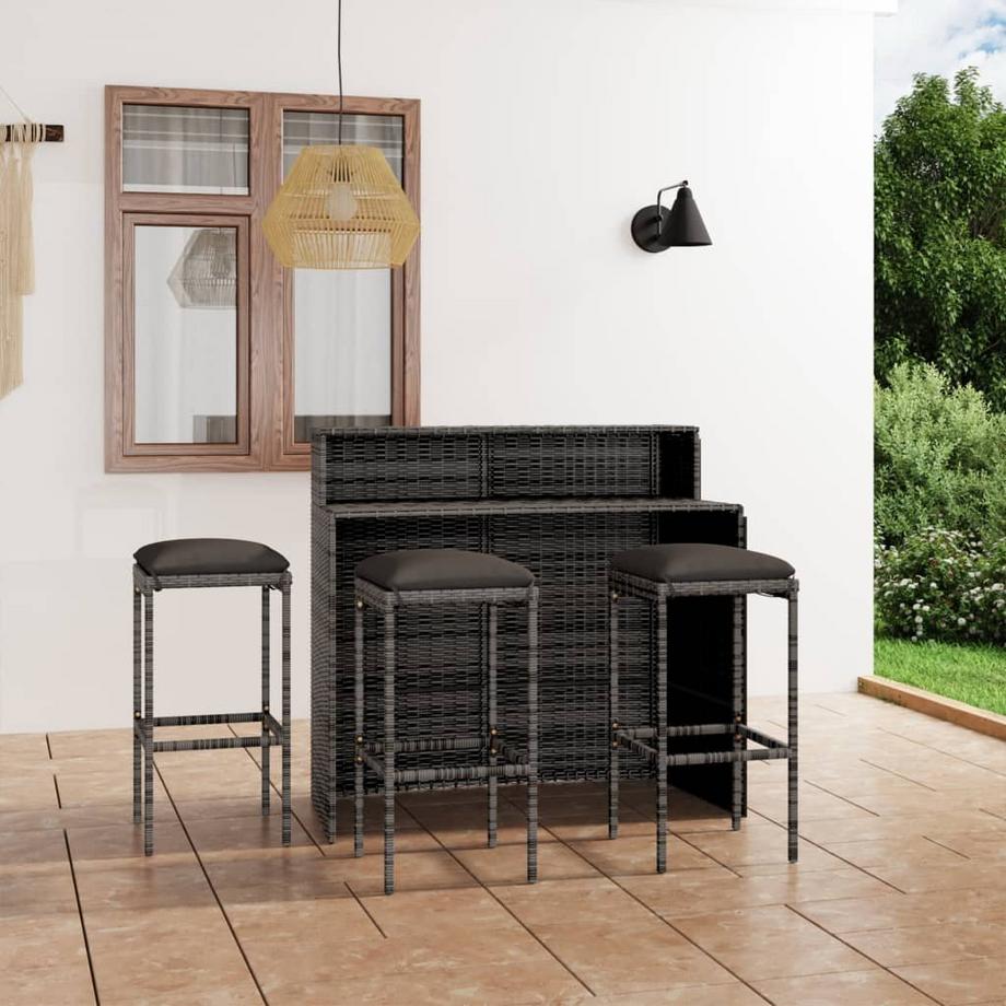 VidaXL angolo bar Polirattan  